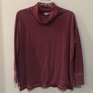 Oversized long sleeve cowl shirt